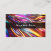 グリッツィカラフルヘアスタイリストサロンアポイントメントカード 予約カード (正面)