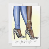 グリッツィゼブラファッショニスタバチェロレッテ 招待状 (正面)