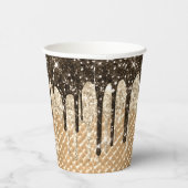 グリッツィチョコレートアイスクリームコーングリッタードリップ 紙コップ (右)