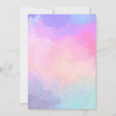 グリッツグラムグラマースパパーティーガールメイクアップ誕生日 招待状 (裏面)