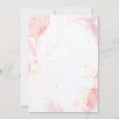 グリッツグラムグラマースパパーティーガールメイクアップ誕生日 招待状 (裏面)