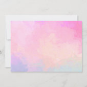 グリッツグラムグラマースパパーティーメイクアップ誕生日写真 招待状 (裏面)