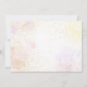 グリッツグラムグラマースパパーティーメイクアップ誕生日写真 招待状 (裏面)