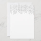 グリッツグラムグリッタードリップエレガントバチェロレッテ 招待状 (裏面)