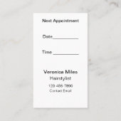 グリッツグラム美しいヘアスタイリストアポイントメントカード 名刺 (裏面)