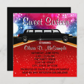 グリッツグラモールレッドカーペットムービースター招待状 招待状 (正面/裏面)