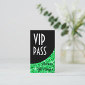 グリッツグリーン'VIPパス'ブラックカーブ名刺 名刺 (スタンド正面)