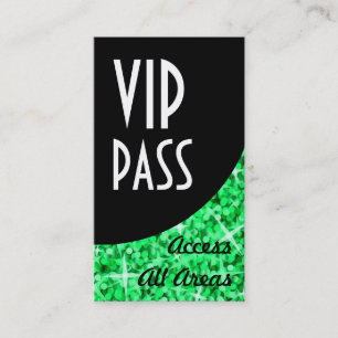 グリッツグリーン'VIPパス'ブラックカーブ名刺 名刺