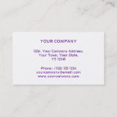 グリッツゼブラパープルストライプホワイトバック 名刺 (裏面)