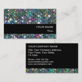 グリッツタイルマルチカラー2プリントブラッストライプク 名刺 (正面/裏面)