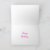 グリッツピンク'DIVA'ハッピーバースデー'カード カード (内部)