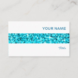 グリッツブルーストライプビジネスカードホワイト 名刺