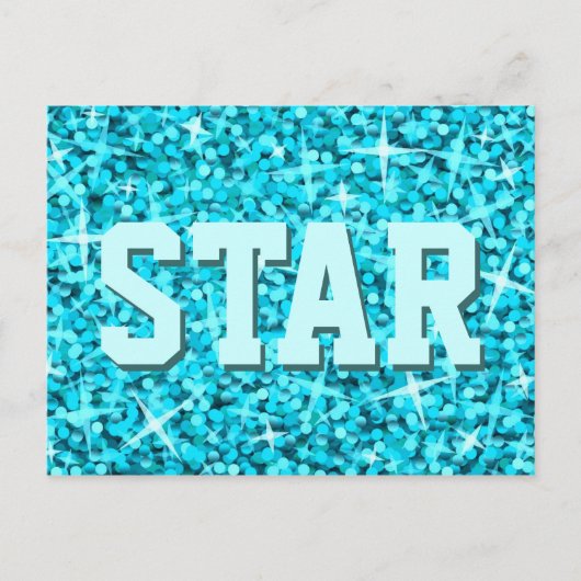 グリッツブルー「スター」ポストカード ポストカード (正面)