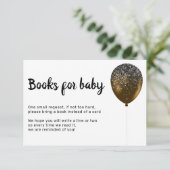 グリッツベビーブロンズバースデーパーティーブックベビー 招待状 (スタンド正面)