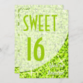 グリッツライムカーブ"Sweet 16"招待 招待状 (正面/裏面)