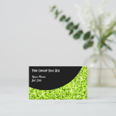 グリッツライムブラックカーブビジネスカードテンプレート 名刺 (スタンド正面)