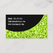 グリッツライムブラックカーブビジネスカードテンプレート 名刺 (裏面)