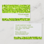 グリッツライムホワストライプイト名刺テンプレート 名刺 (正面/裏面)