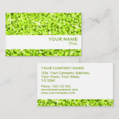 グリッツライムホワストライプイト名刺テンプレート 名刺 (正面/裏面)