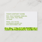 グリッツライムホワストライプイト名刺テンプレート 名刺 (裏面)