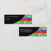 グリッツレインボーストライプルブラックカーブスキニー スキニー名刺 (正面/裏面)