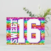 グリッツレインボーストライプン横向き'Sweet 16' 招待状 (スタンド正面)