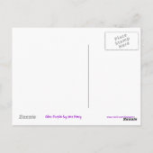 グリッツ紫ドル'$'ポストカード ポストカード (裏面)