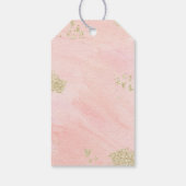 グリッツ&グラムピンク金ゴールドスパ誕生日ありがとう ギフトタグ (裏面)