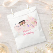 グリッツ&グラムピンク金ゴールドスパ誕生日 フェイバーバッグ (クリップ留めされた状態)