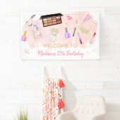 グリッツ&グラムピンク金ゴールドスパ誕生日 横断幕 (インサイチュ)