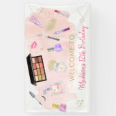 グリッツ&グラムピンク金ゴールドスパ誕生日 横断幕 (縦)