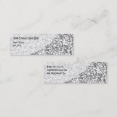 グリッツ「シルバー」カーブ名刺スキニー スキニー名刺 (正面/裏面)