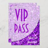 グリッツ パープルカーブ "VIPパス" 招待状 (正面/裏面)