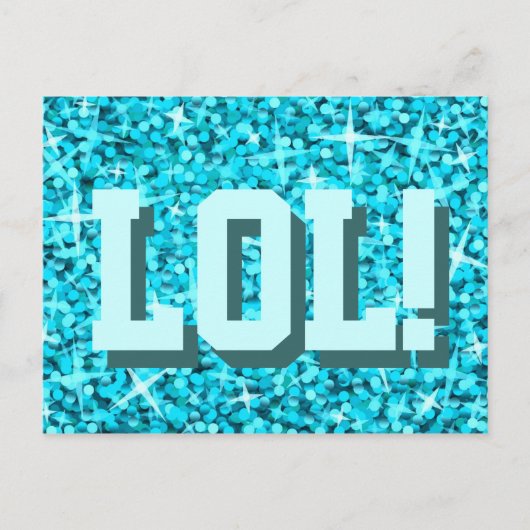 グリッツ・ブルー「LOL!」ポストカード ポストカード (正面)