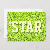 グリッツ ライム 'スター' ポストカード (正面/裏面)