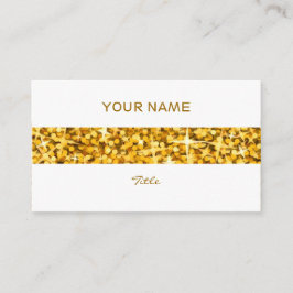 グリッツ「金ゴールド」ストライプ名刺ホワイトバック 名刺