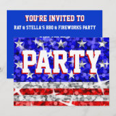 グリッツUSA 'パーティー'招待 招待状 (正面/裏面)