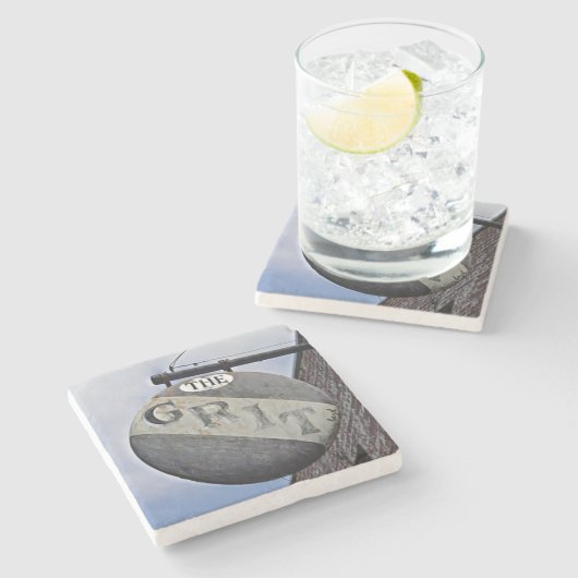 グリットアテネ大理石コースター。 ストーンコースター (横)