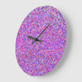 グリットグリッターファッション数々のカ絵画ラーの#2 ラージ壁時計 (傾斜)