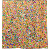 グリットグリッター数々のファッション色絵画の#9 シャワーカーテン (正面)