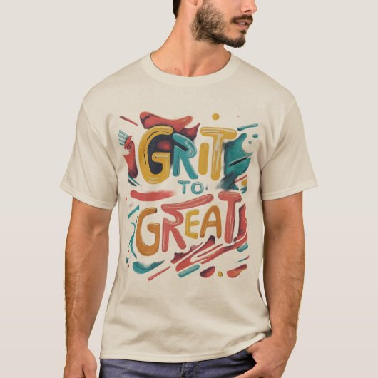 グリット素晴らしト(デザインTシャツ) Tシャツ (正面)