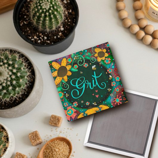 グリット(昆虫)マルハナバチハートおもしろいフローラインスピレーション マグネット