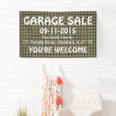 グリッドのシームレスなパターン黒+あなたの背後。&アイディア 横断幕 (インサイチュ)