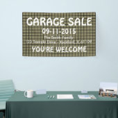 グリッドのシームレスなパターン黒+あなたの背後。&アイディア 横断幕 (トレードショー)