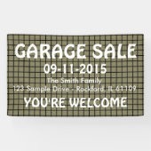 グリッドのシームレスなパターン黒+あなたの背後。&アイディア 横断幕 (横)