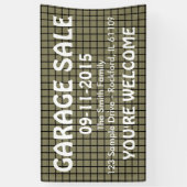 グリッドのシームレスなパターン黒+あなたの背後。&アイディア 横断幕 (縦)