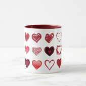 グリッドのハートマグ マグカップ (中央)