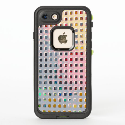 グリッドの中の色 LifeProof iPhoneケース (裏面)