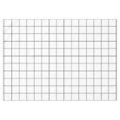 グリッドの白黒 テーブルクロス (正面(横))