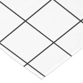 グリッドの白黒 ロングテーブルランナー (コーナー)